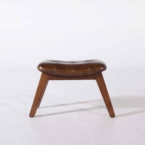 Tabouret d’appoint en cuir - Plaza