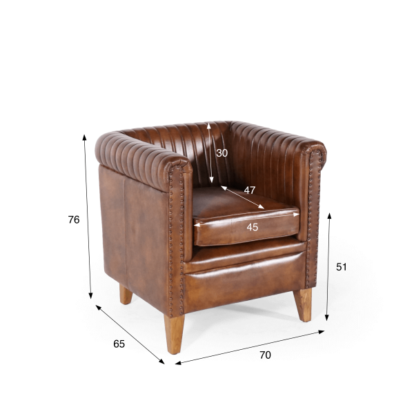 Fauteuil en cuir - Havana