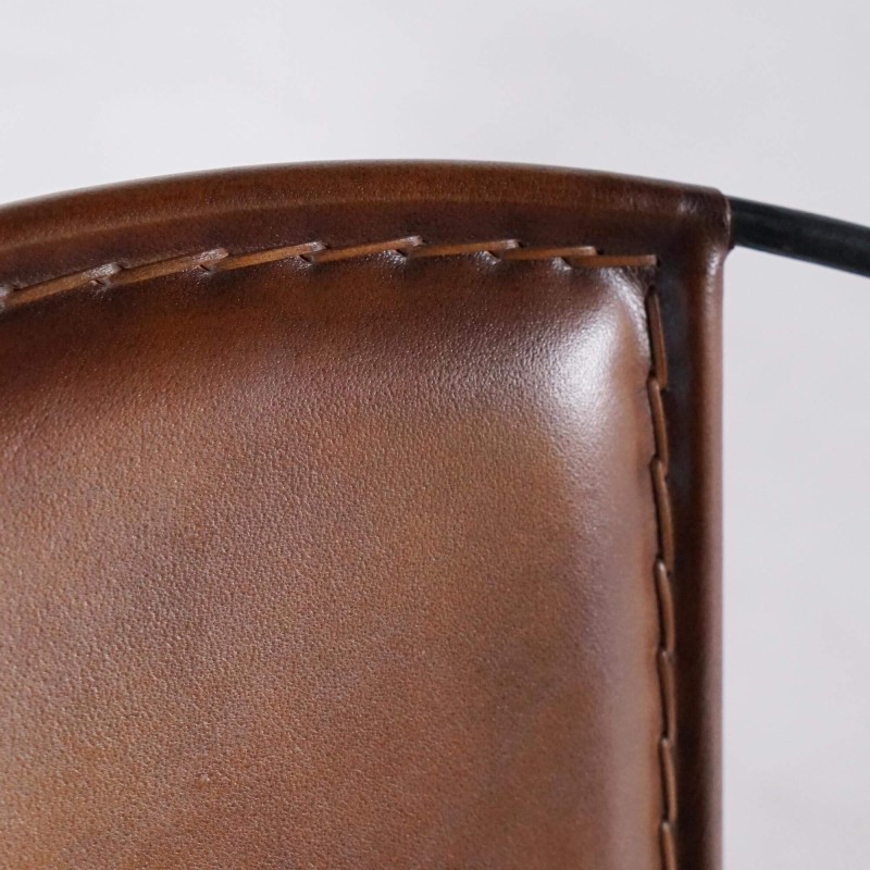 Chaise en cuir papillon PAON