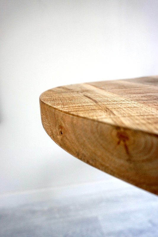 Table restaurant ronde industrielle bistrot 60 cm