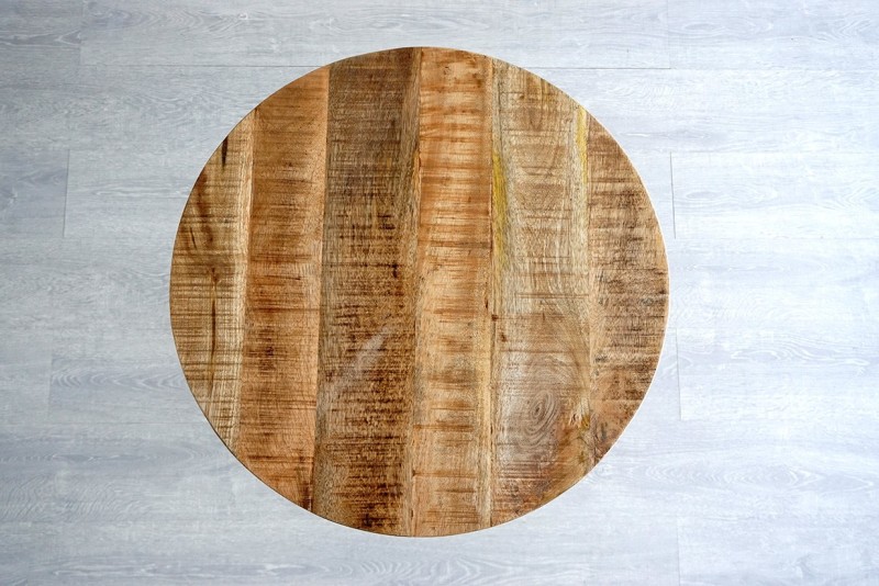 Table restaurant ronde industrielle bistrot 60 cm