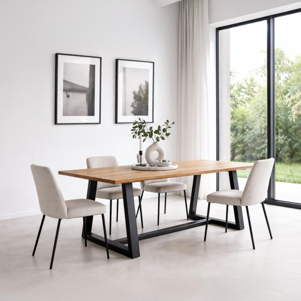 Table en bois massif 220 cm - Aurea