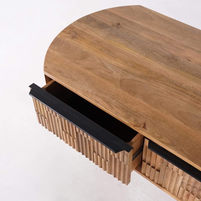 Table basse en bois de manguier massif - Uma