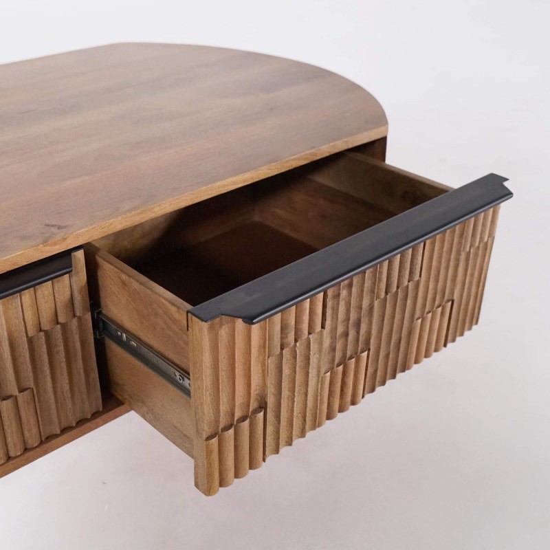 Table basse en bois de manguier massif - Uma