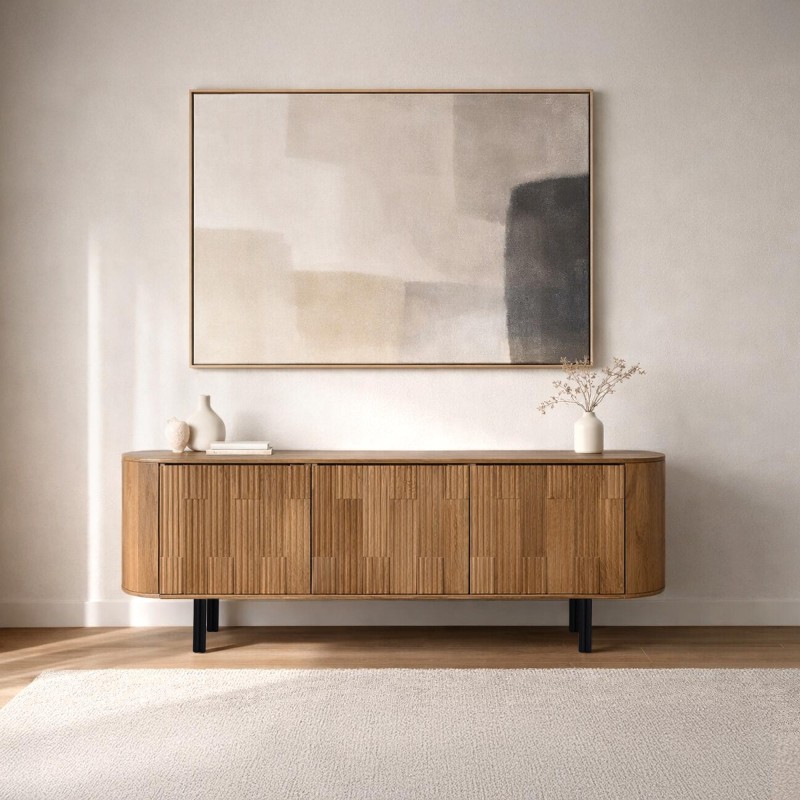 Meuble TV en bois massif - Uma