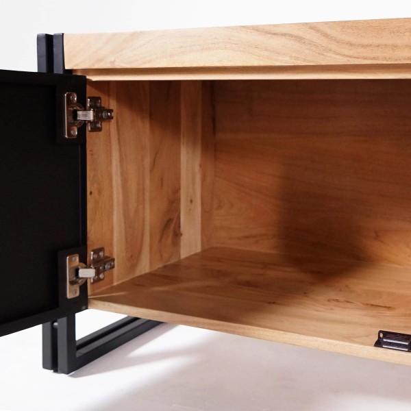 Meuble TV en bois et métal 220 cm - Liverpool