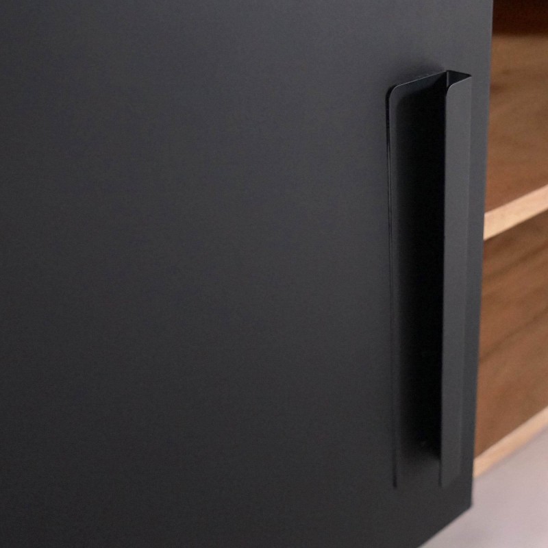 Meuble télé bois massif et métal - Liverpool