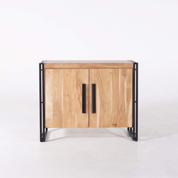 Buffet bois massif industriel 100 cm - Liverpool