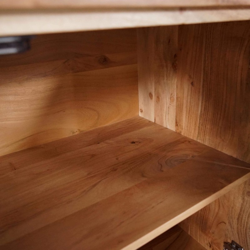 Bahut en bois massif style industriel - Liverpool