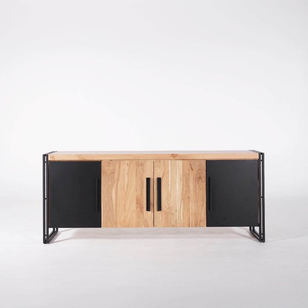 Bahut en bois massif style industriel - Liverpool