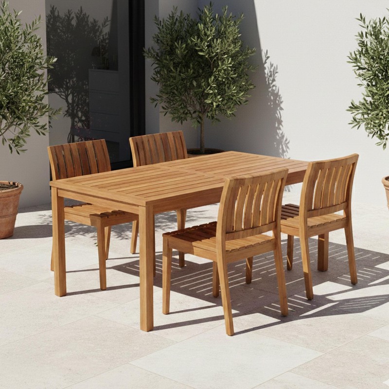 Chaise de jardin en bois de teck - Juno