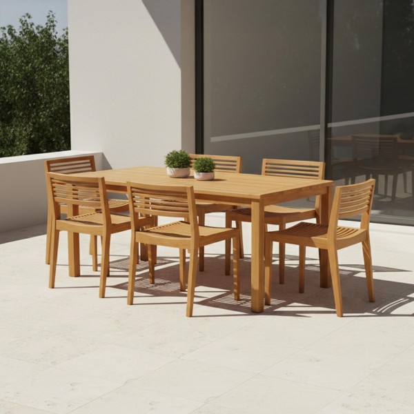 Chaise de jardin en bois de teck - Kaito