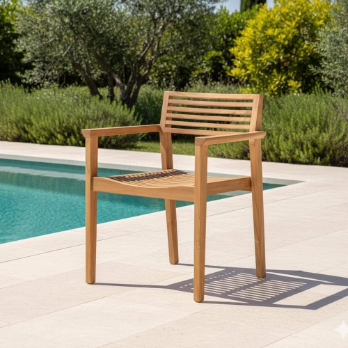 Chaise de jardin en bois de teck - Naito