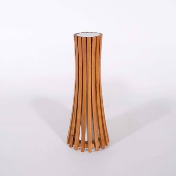 Lampe extérieur en bois de teck H52 cm - Liven