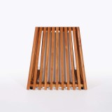 Lampe extérieur en bois de teck H50 cm - Nori