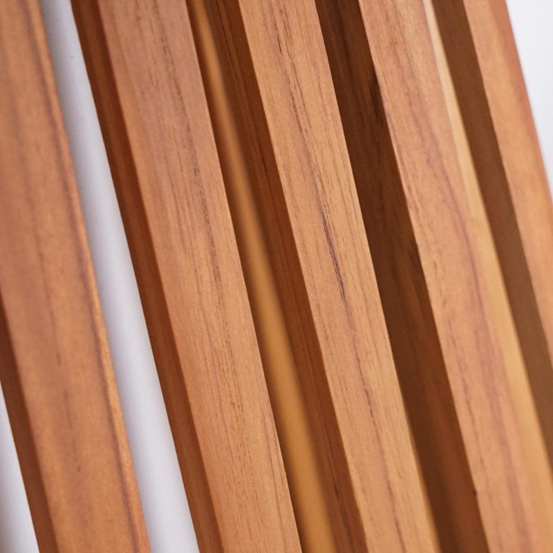 Lampe extérieur en bois de teck H50 cm - Nori