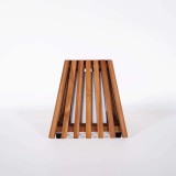 Lampe extérieur en bois de teck H30 cm - Nori
