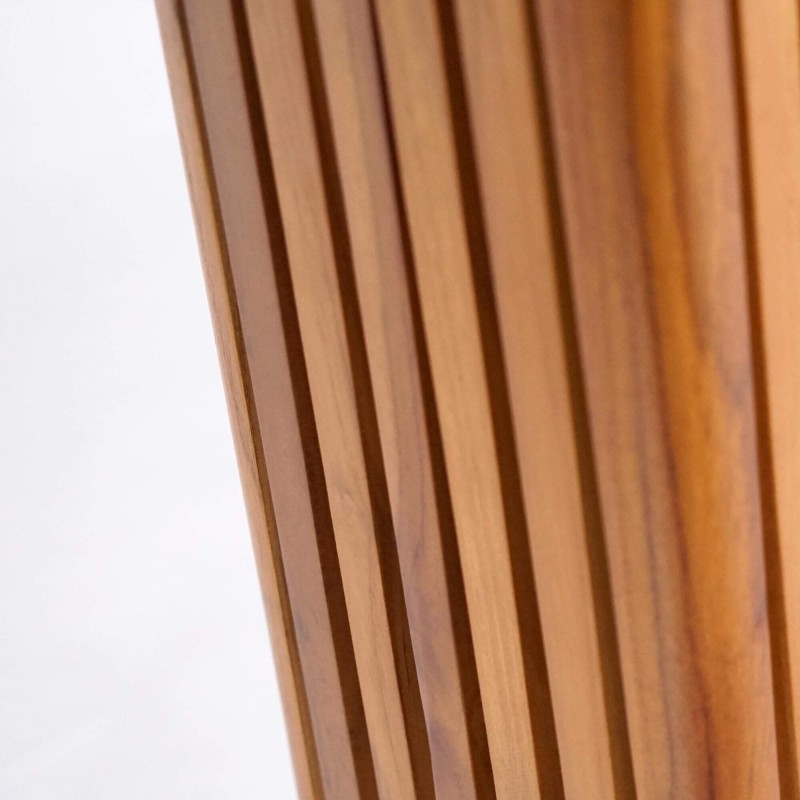 Lampe extérieur en bois de teck H120 cm - Taro