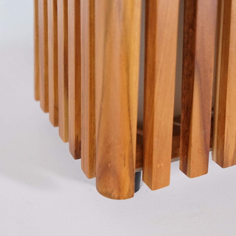 Lampe extérieur en bois de teck H50 cm - Taro