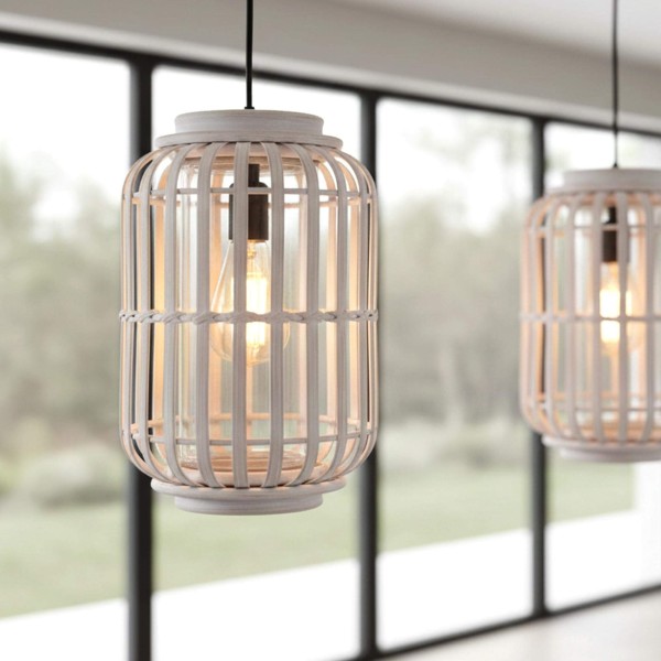 Lampe suspendue en rotin naturel - Tuka