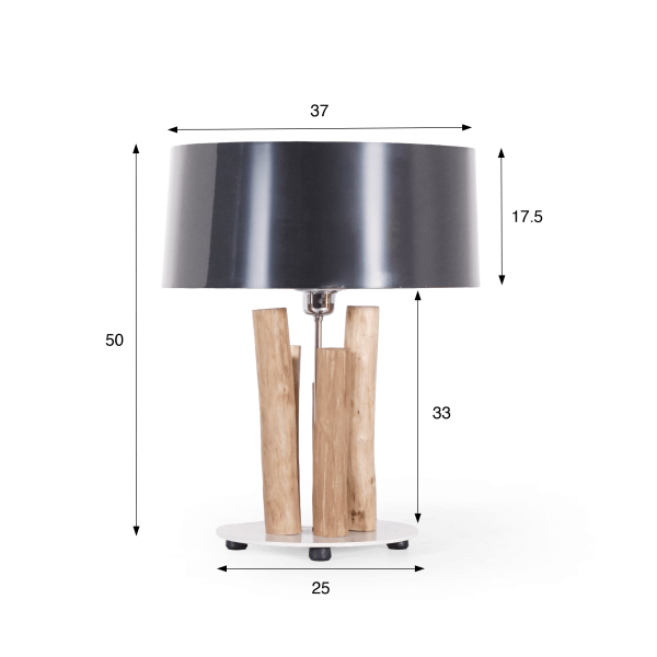 Lampe de chevet en bois design - Petrea