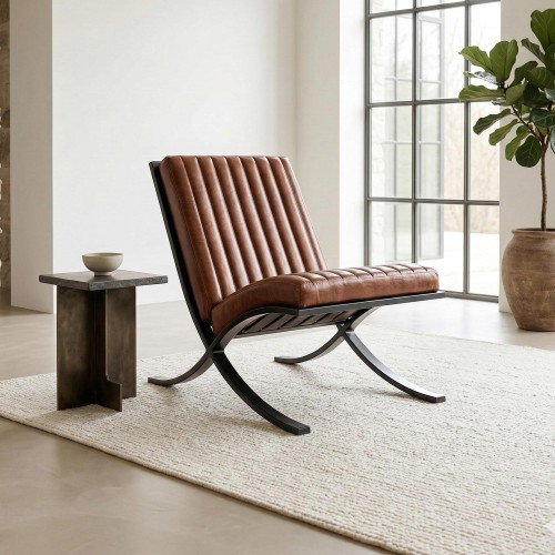 Fauteuil en cuir Cuba