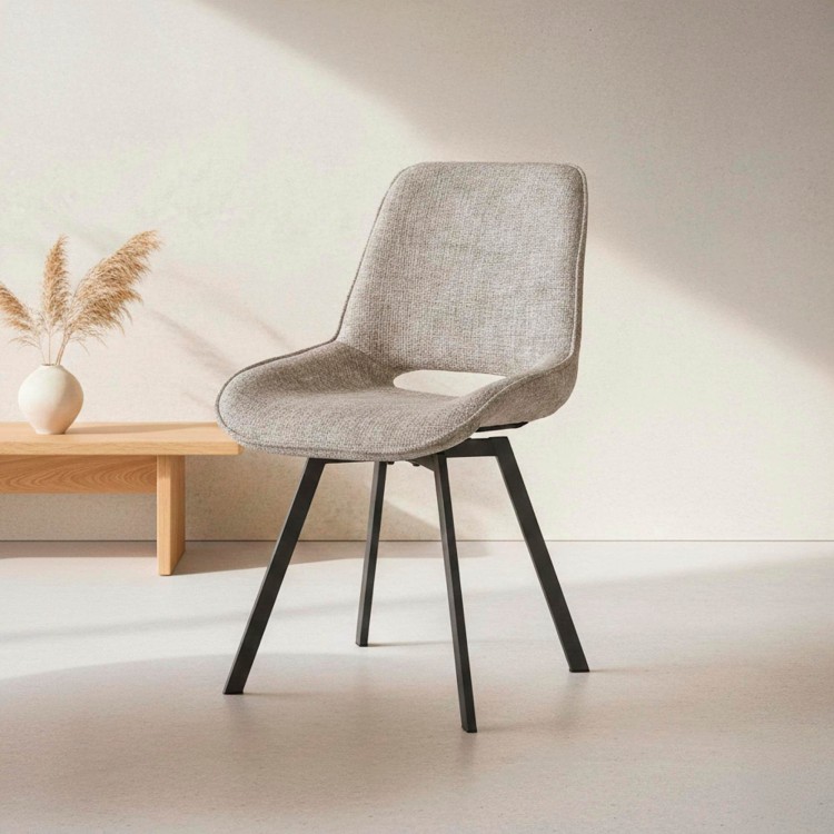 Fauteuil pivotant design pour salle à manger - Dune