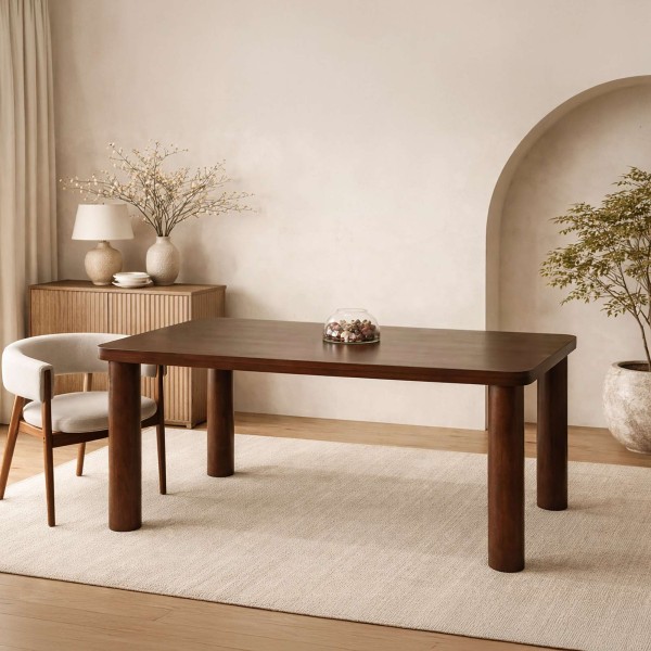 Table à manger en bois massif - Cara