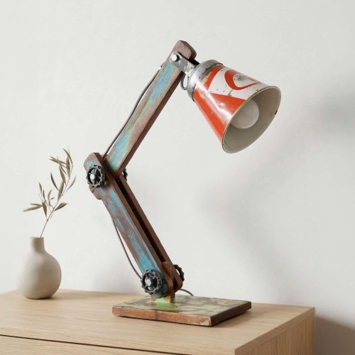 Lampe à poser industrielle recyclée