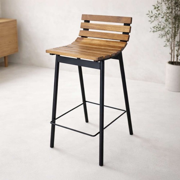 Chaise de cuisine  bois et métal - Curve