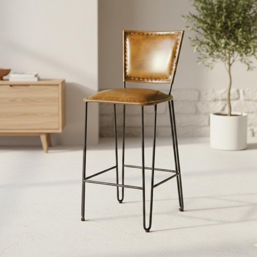 Chaise de bar vintage métal...