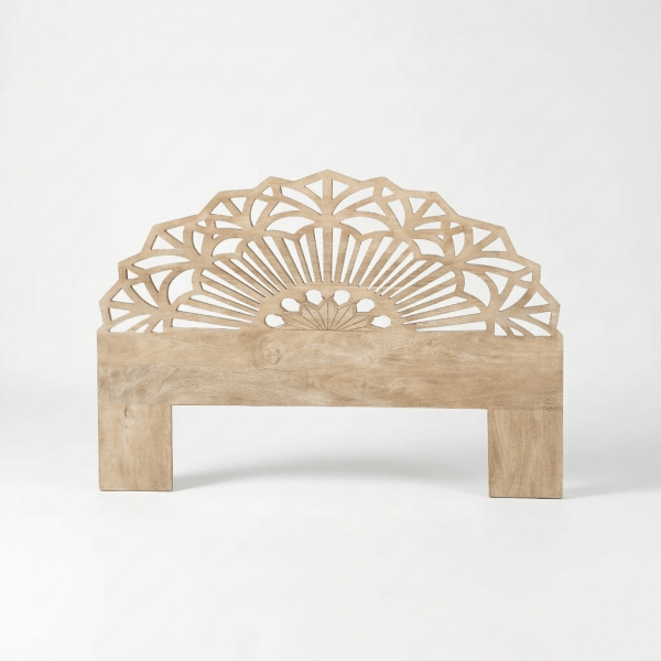 Tête de lit en bois sculpté 160 cm - Solara