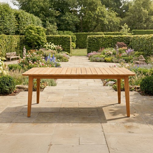 Table de jardin pour extérieur en bois de teck - Reito