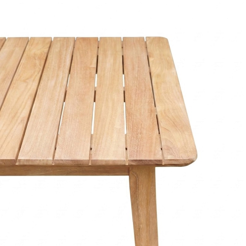Ensemble table et chaises de jardin en bois de teck 6 personnes