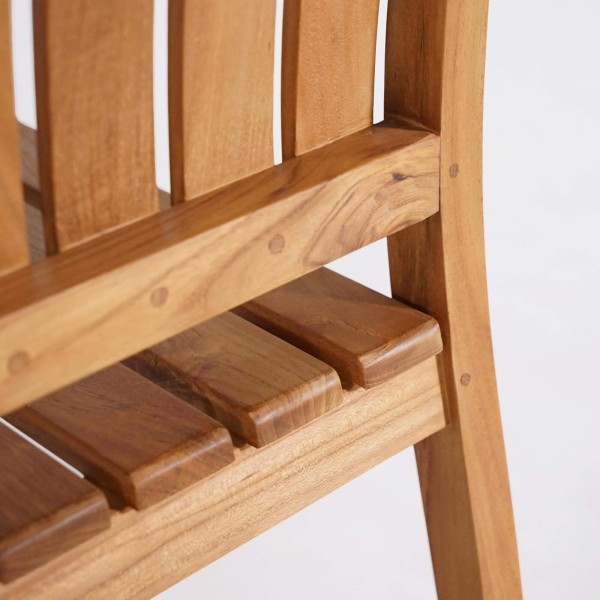 Ensemble table et chaises de jardin en bois de teck 6 personnes