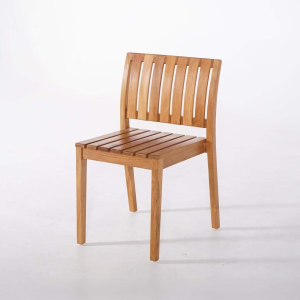 Ensemble table et chaises de jardin en bois de teck 6 personnes