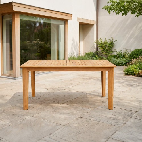 Table de jardin en bois de teck 4 personnes - Nobu