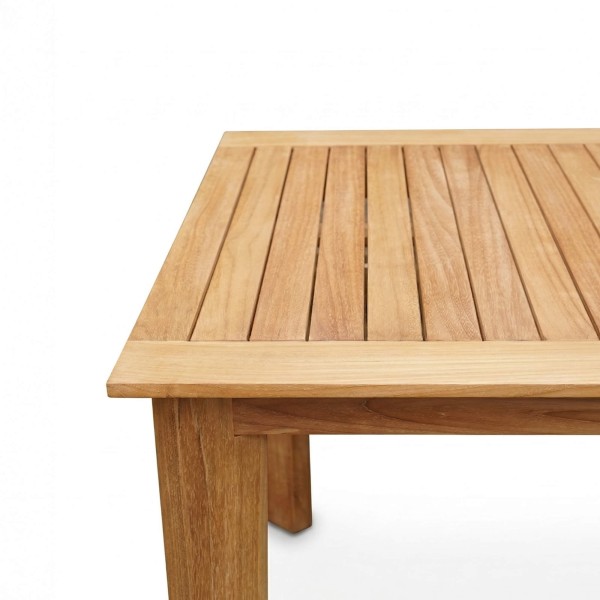 Table de jardin en bois de teck 4 personnes - Nobu