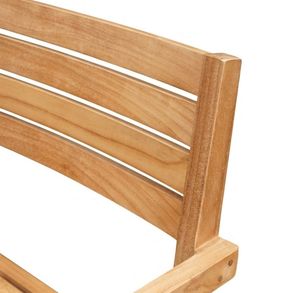 Chaise de jardin avec accoudoirs en bois de teck - Nobu