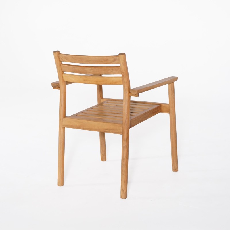 Ensemble table et chaises de jardin en bois de teck 4 personnes