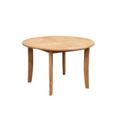 Table de jardin ronde en bois de teck 4 personnes - Hiro