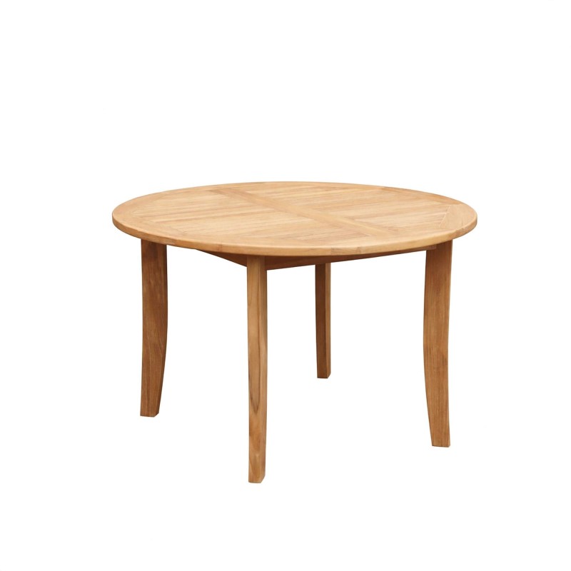 Table de jardin ronde en bois de teck 4 personnes - Hiro