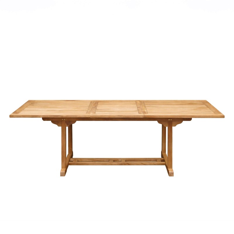 Table de jardin extensible en bois de teck - Kiro