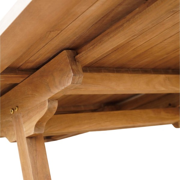 Table de jardin extensible en bois de teck - Kiro