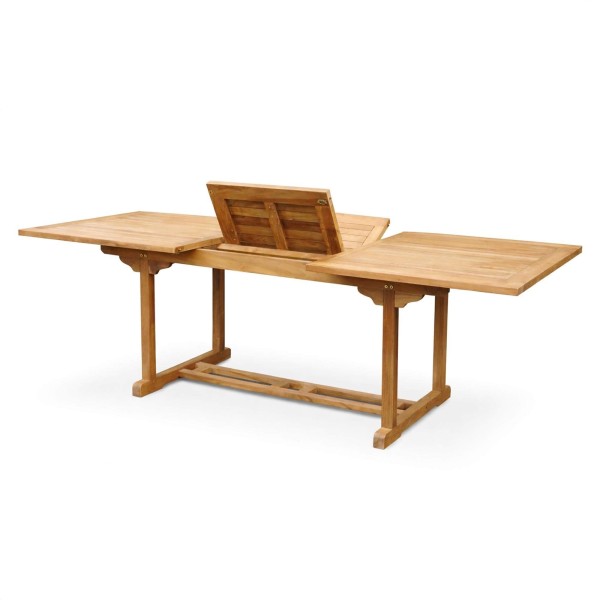 Table de jardin extensible en bois de teck - Kiro