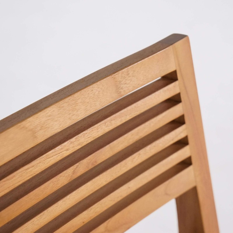 Ensemble table et chaises de jardin en bois de teck 6 personnes