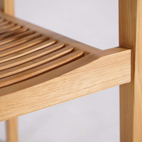 Ensemble table et chaises de jardin en bois de teck 4 personnes