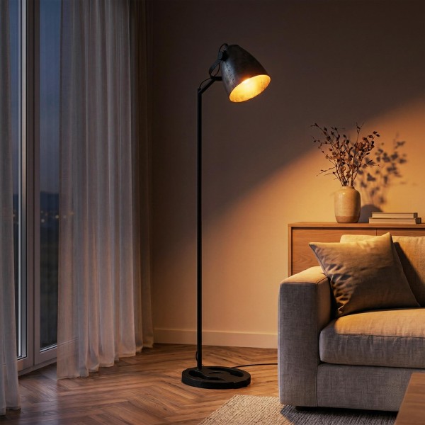 Lampe sur pied industrielle - Indiana