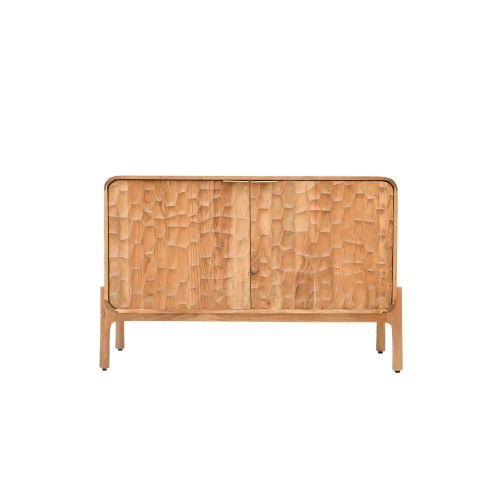 Buffet design en bois massif d'acacia 120 cm - Naoki