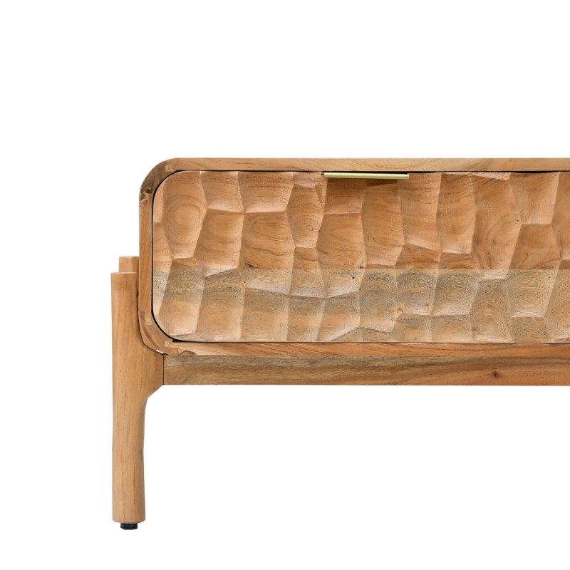 Table basse design en bois massif d'acacia - Naoki